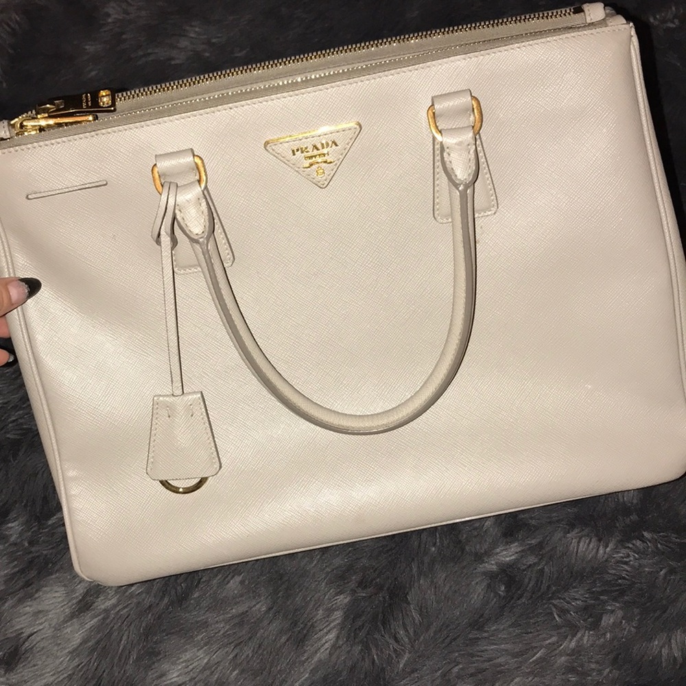 Prada double lux tote